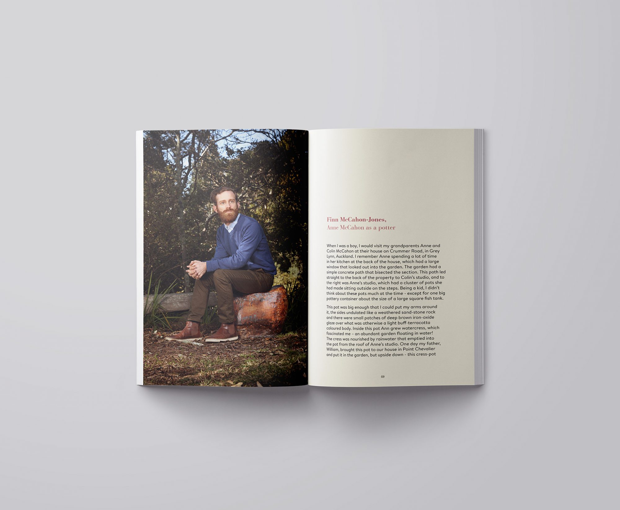 Anne McCahon publication design